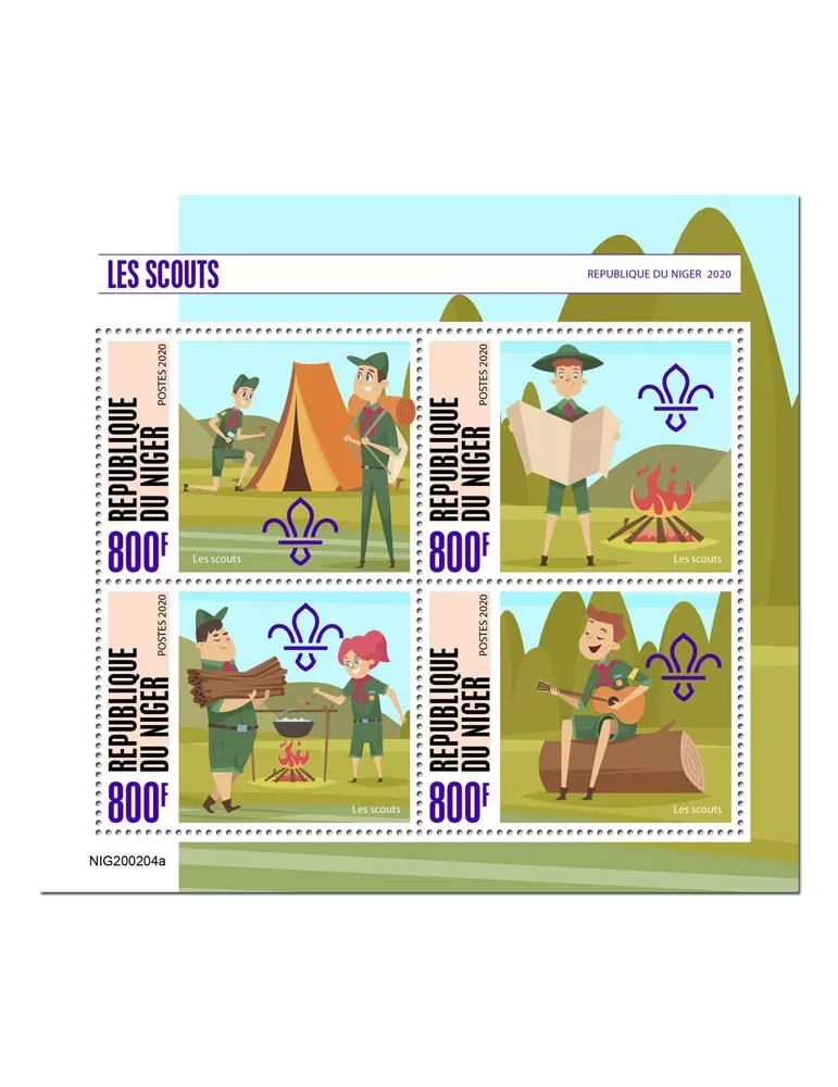 n° 5837/5840 - Timbre NIGER Poste