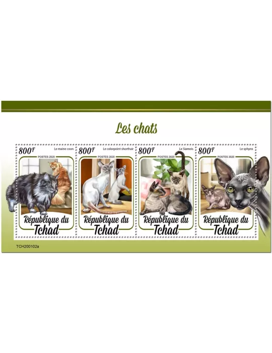 n° 2324/2327 - Timbre TCHAD Poste