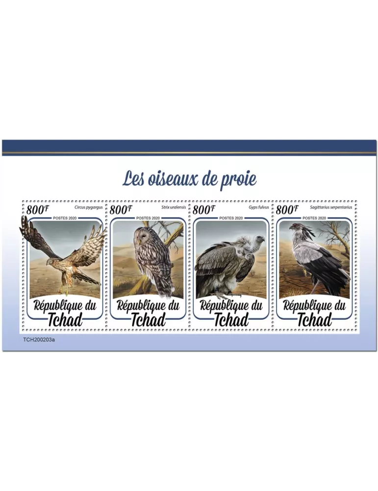 n° 2408/2411 - Timbre TCHAD Poste