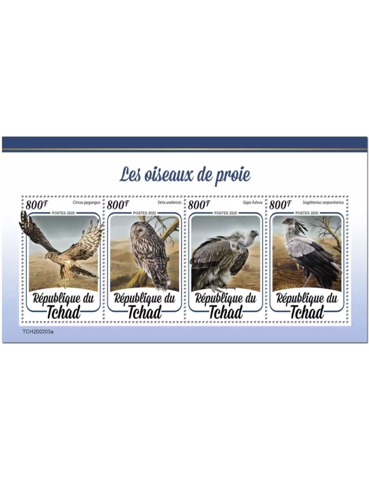 n° 2408/2411 - Timbre TCHAD Poste