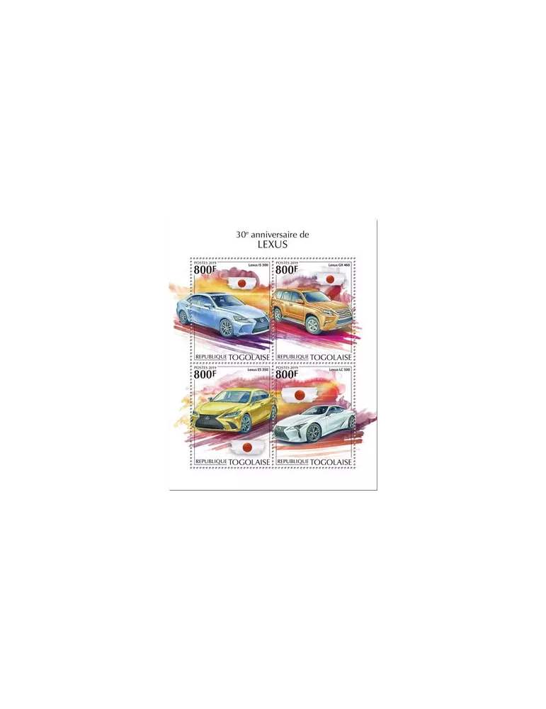 n° 7322/7325 - Timbre TOGO Poste