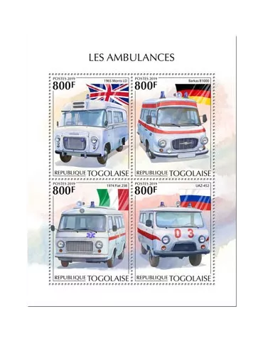 n° 7330/7333 - Timbre TOGO Poste