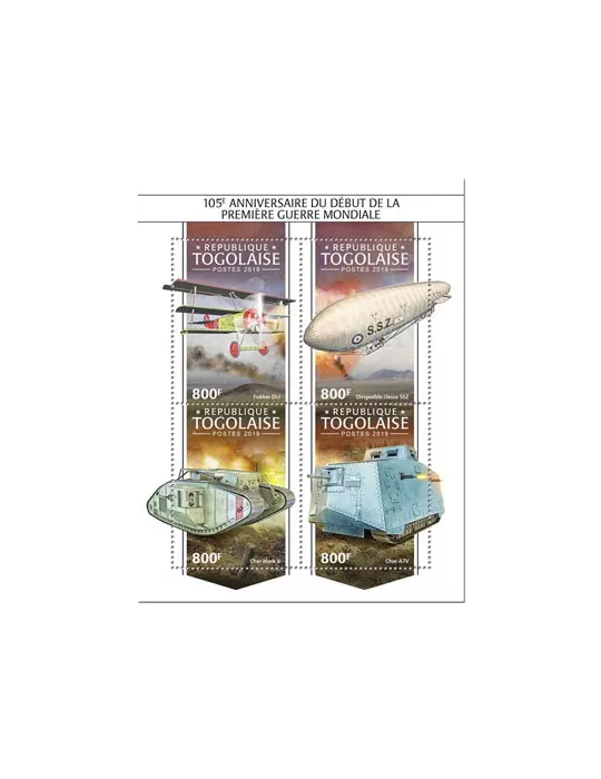 n° 7362/7365 - Timbre TOGO Poste