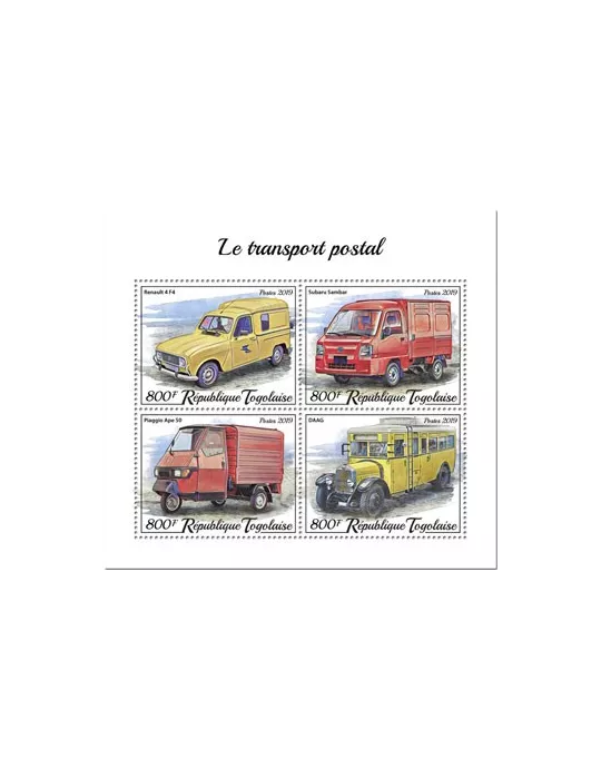 n° 7619/7622 - Timbre TOGO Poste