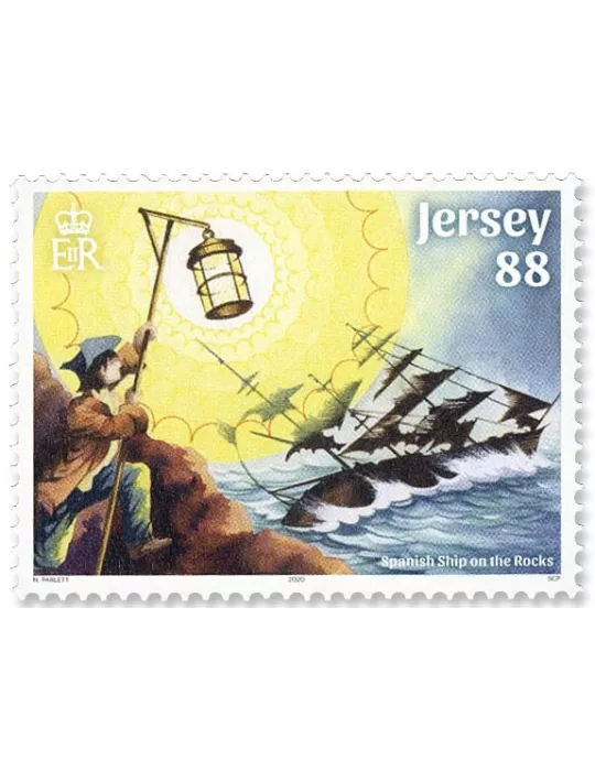 n° 2520/2525 - Timbre JERSEY Poste