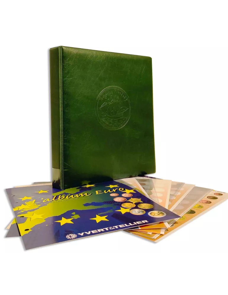 Album CARAVELLE MICRO ETATS : la reliure + Recharge Micro Etat (Andorre, Monaco, Saint-Marin et Vatican)