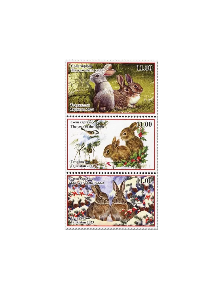 n° 823/825 - Timbre TADJIKISTAN Poste