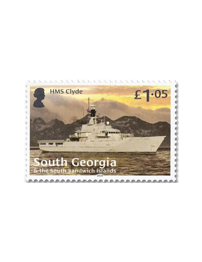 n° 748/751 - Timbre GEORGIE DU SUD Poste