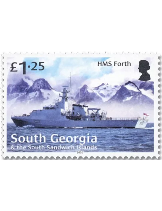 n° 748/751 - Timbre GEORGIE DU SUD Poste