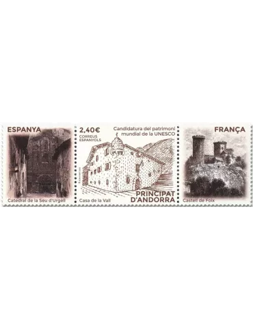n° 493 - Timbre ANDORRE ESPAGNOL Poste
