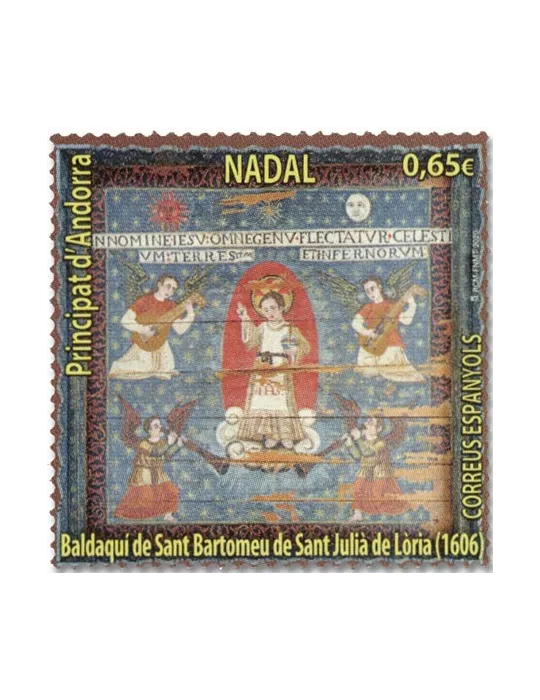 n° 494 - Timbre ANDORRE ESPAGNOL Poste