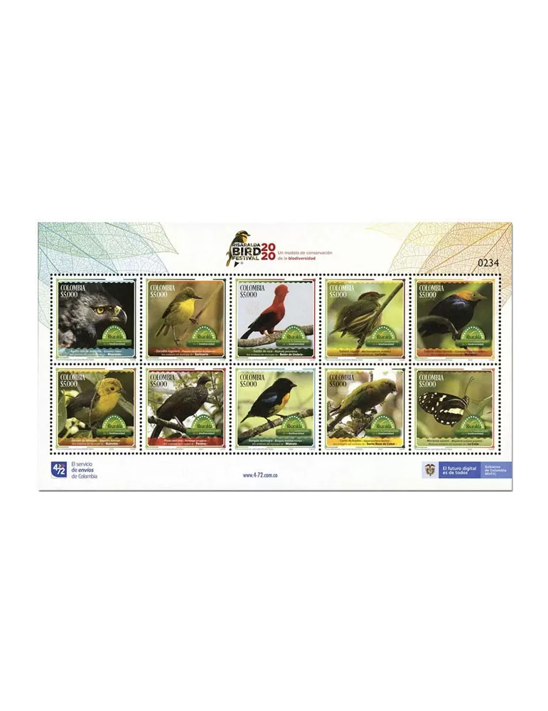 n° 2079/2088 - Timbre COLOMBIE Poste