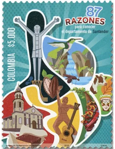 n° 2045 - Timbre COLOMBIE Poste