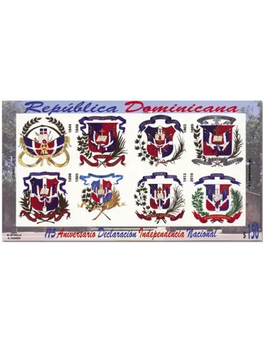 n° 76 - Timbre DOMINICAINE III - Carnets de Timbres à composition variable