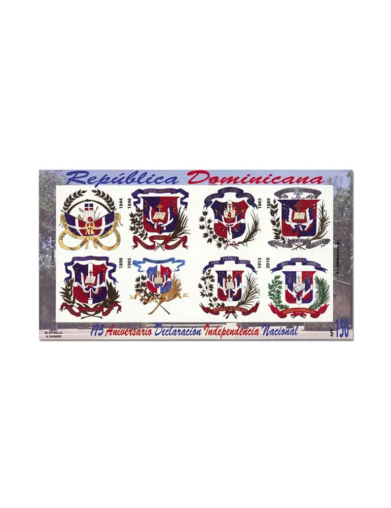 n° 76 - Timbre DOMINICAINE III - Carnets de Timbres à composition variable