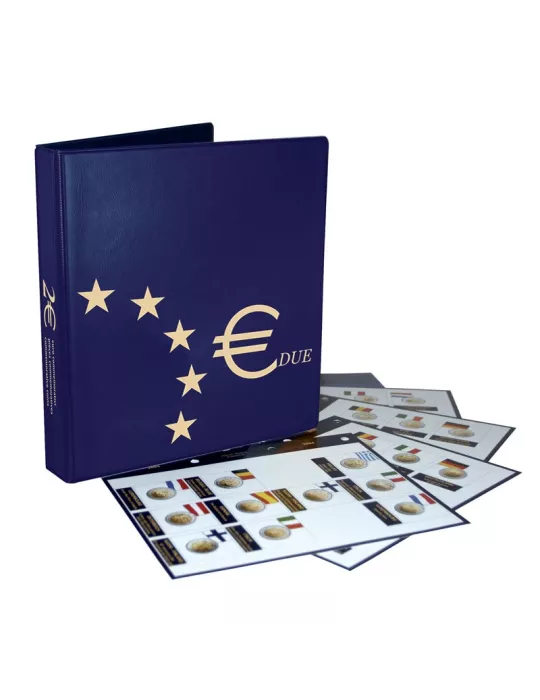 Album 2 Euros commémoratifs (2004-2008) - MARINI® (Nouveau design)