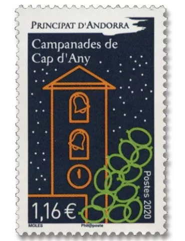 n° 854 - Timbre ANDORRE Poste