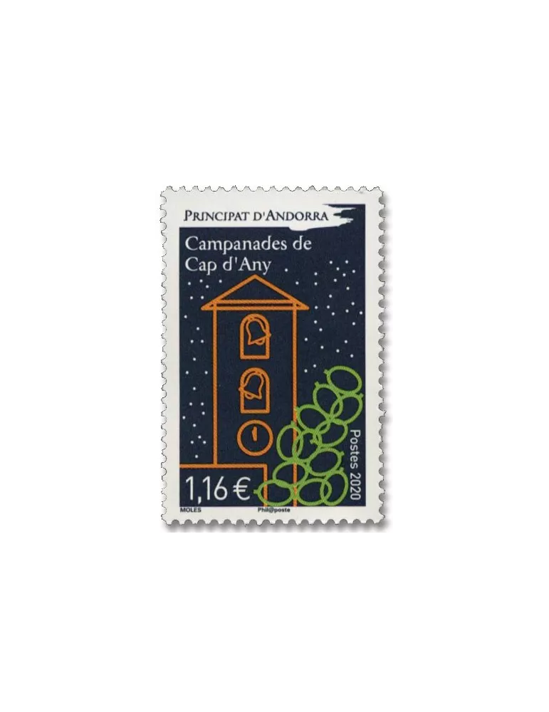 n° 854 - Timbre ANDORRE Poste