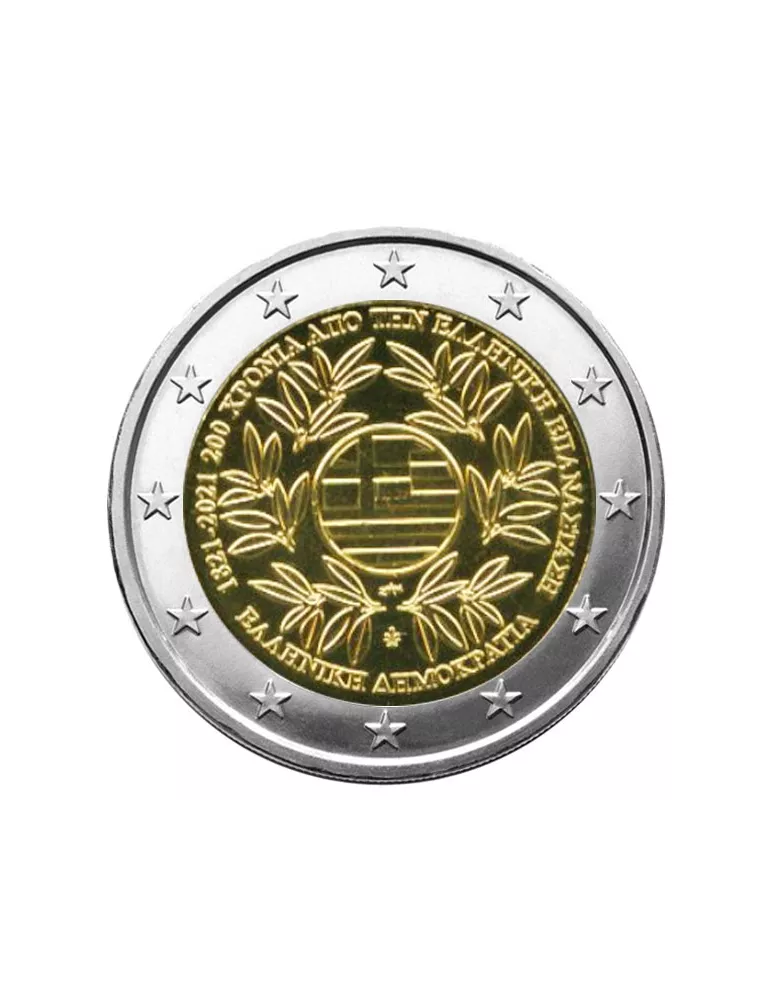 2 EURO COMMEMORATIVE 2021 : GRECE (200 ans de la Révolution grecque)