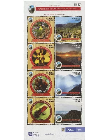 n° 2119/2126 - Timbre COLOMBIE Poste