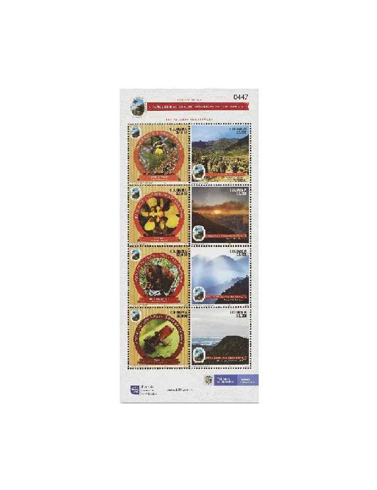 n° 2119/2126 - Timbre COLOMBIE Poste