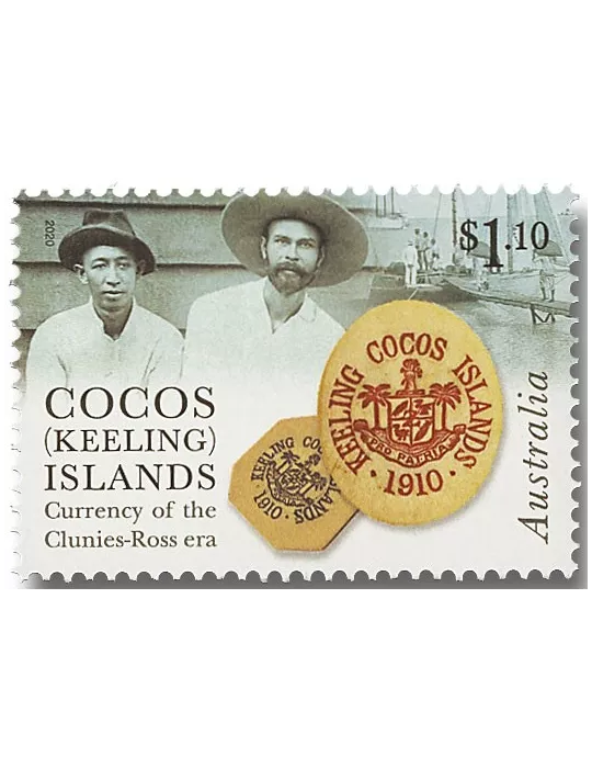 n° 524/527 - Timbre COCOS (ILES) Poste