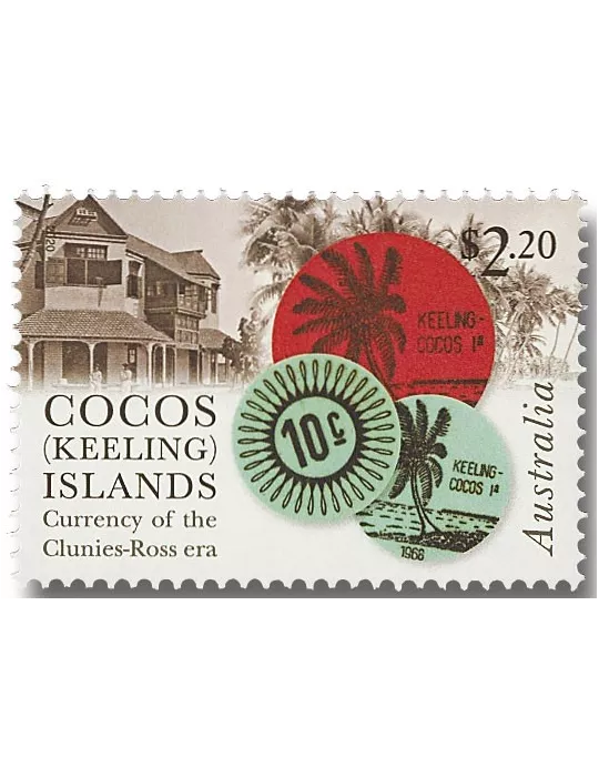 n° 524/527 - Timbre COCOS (ILES) Poste
