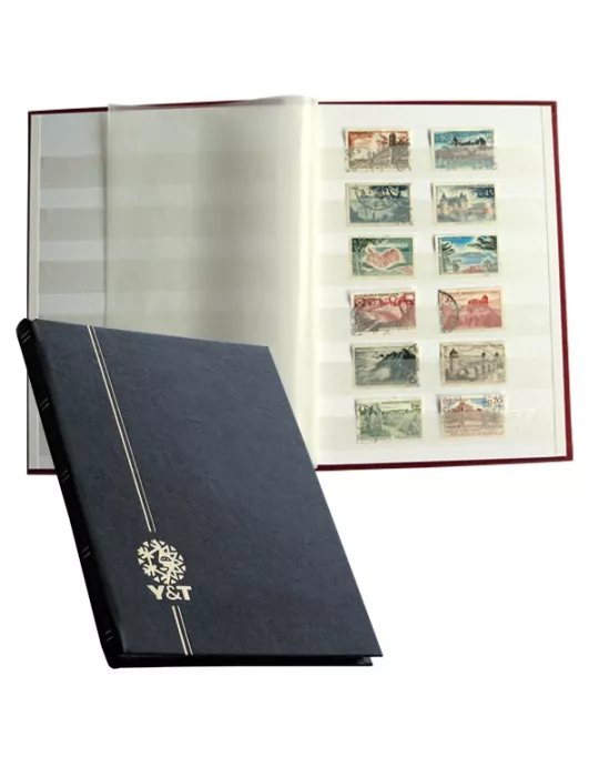 PERFECTA : Classeur fixe pour timbres (Petit modèle-Pages Blanches-16p.)