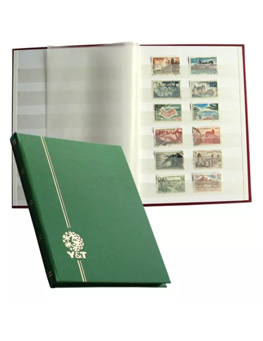 PERFECTA : Classeur fixe pour timbres (Petit modèle-Pages Blanches-16p.)