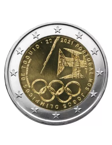 2 EURO COMMEMORATIVE 2021 : PORTUGAL (JO de Tokyo 2020)