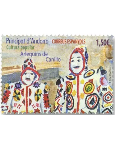 n° 497 - Timbre ANDORRE ESPAGNOL Poste