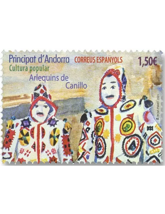 n° 497 - Timbre ANDORRE ESPAGNOL Poste