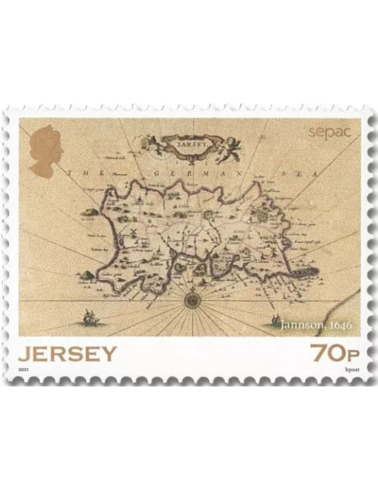 n° 2537/2541 (+ le n° 2536) - Timbre JERSEY Poste