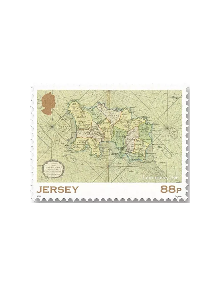 n° 2537/2541 (+ le n° 2536) - Timbre JERSEY Poste