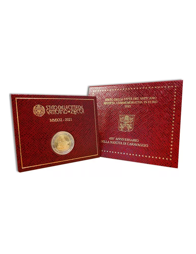 BU : 2 EURO COMMEMORATIVE 2021 : VATICAN (450 ans de la naissance de Caravage)