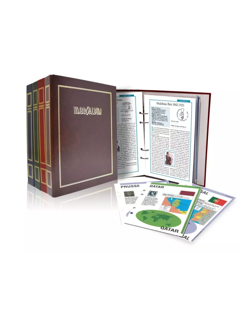 TIMBROALBUM : Mini classeur pour fiches TIMBRES Magazine
