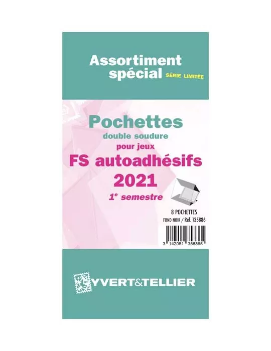 Assortiment de pochettes (double soudure) : 2021 - 1e sem. (Jeux Autoadhésifs)