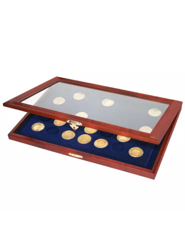 VITRINE EN BOIS (35 MEDAILLES-SOUVENIRS) - SAFE®