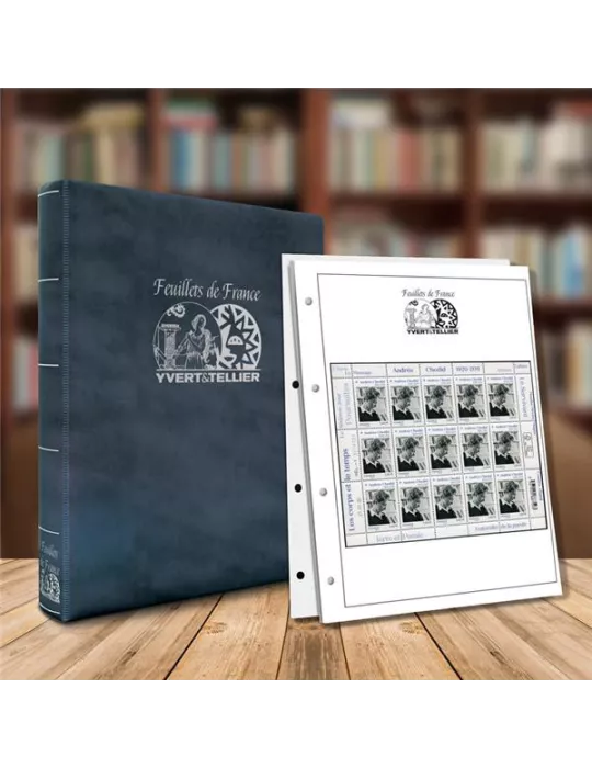 Album INITIA (Bleu) Feuillets de France