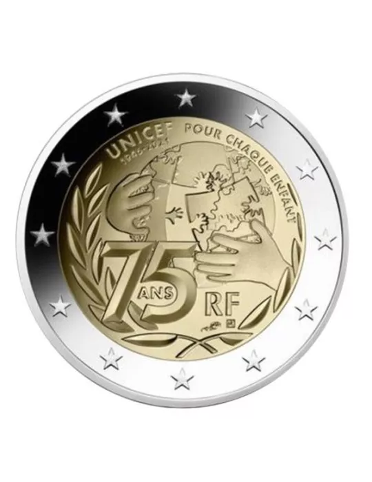 2 EURO COMMEMORATIVE 2021 : FRANCE (75 ans UNICEF)