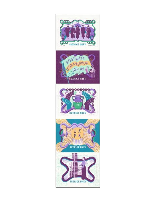 n° 3354/3358 - Timbre SUEDE Poste