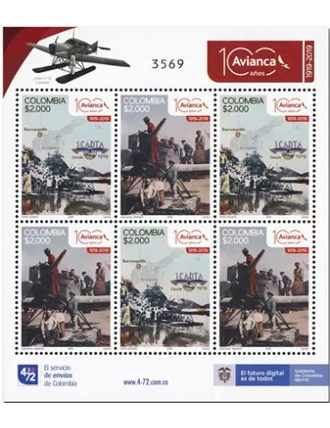 n° 2040/2041 (3 séries) - Timbre COLOMBIE Poste