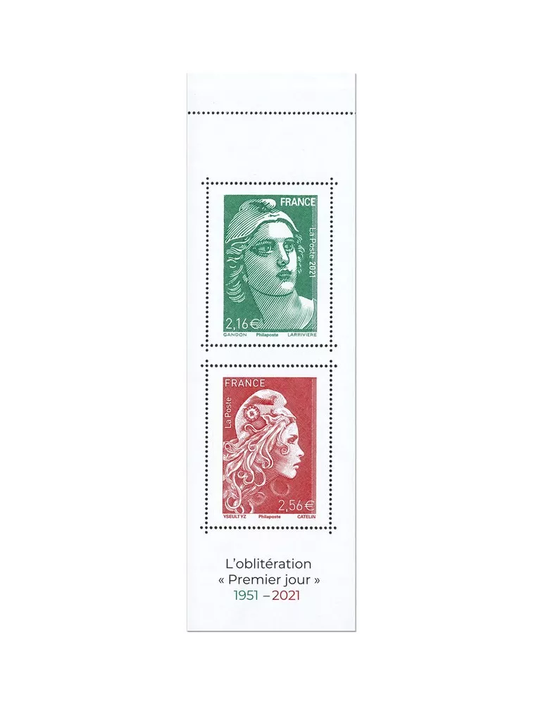 n° 1528 - Timbre France Carnets Divers (Marianne de Gandon et Marianne l´Engagée)