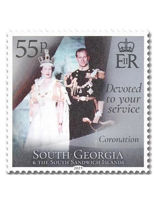 n° 752/757 - Timbre GEORGIE DU SUD Poste