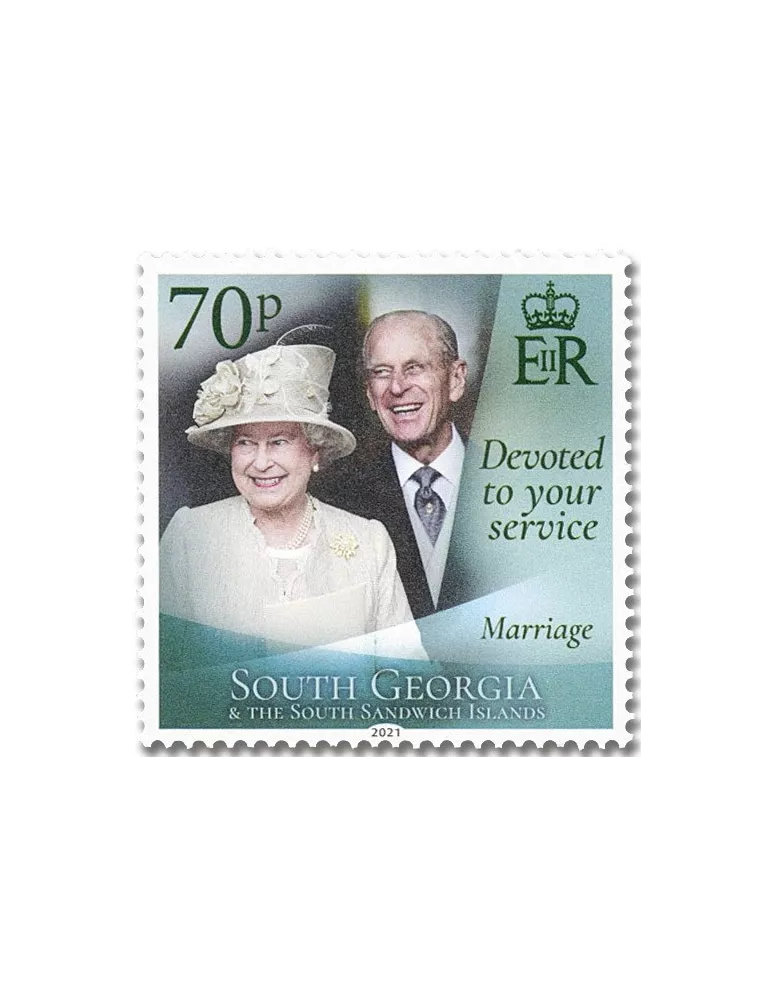 n° 752/757 - Timbre GEORGIE DU SUD Poste