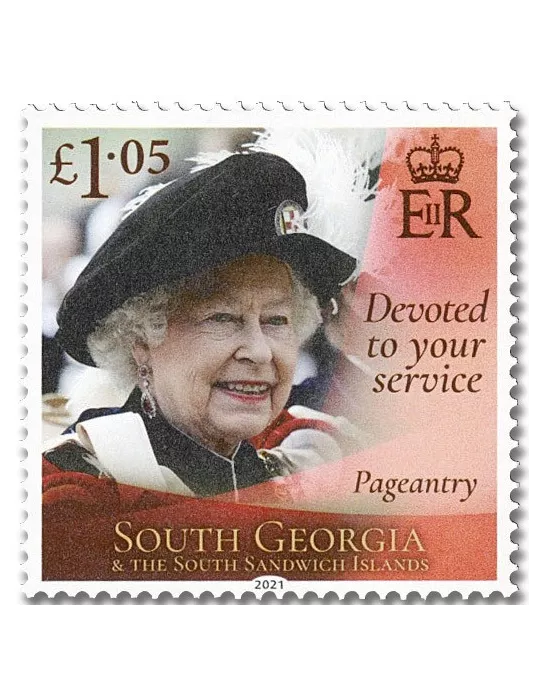 n° 752/757 - Timbre GEORGIE DU SUD Poste