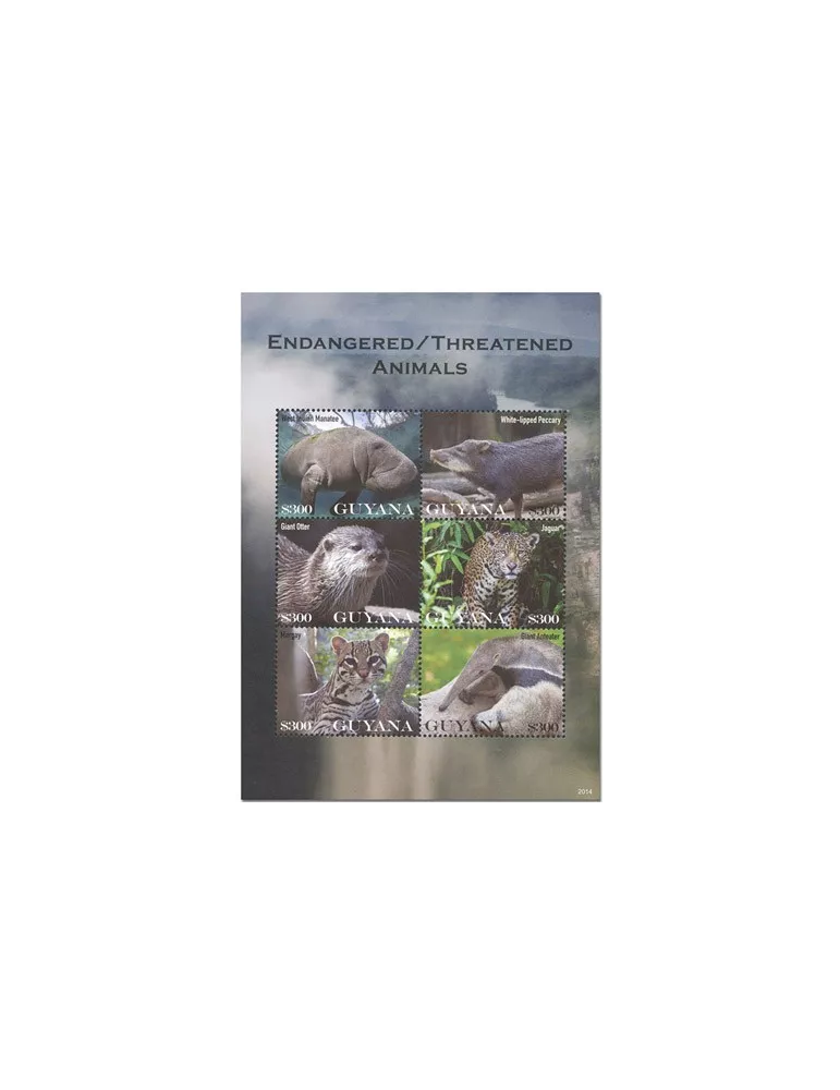 n° 7164/7169 - Timbre GUYANA Poste