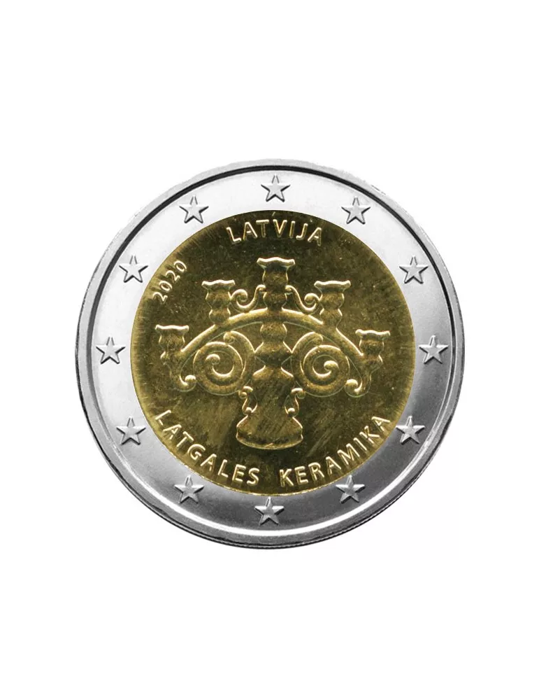 2 EURO COMMEMORATIVE 2020 : LETTONIE (Céramique Lettone)