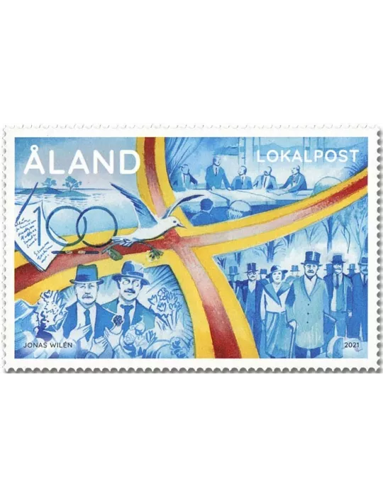 n° 508 - Timbre ALAND Poste