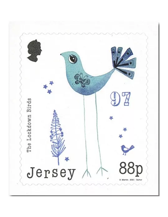 n° 2542/2549 - Timbre JERSEY Poste